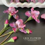 hoa diên vĩ giả cao cấp cảm giác thật hoa lụa decor trang trí phòng khách bàn ăn phong cách tranh sơn dầu sang trọng tinh tế