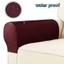 Vỏ bọc tựa tay ghế Sofa DARON, Vỏ bọc ghế bành mềm đàn hồi, Da PU chống thấm nước co giãn Vỏ bọc tay ghế dày Nhà