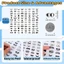 Hoạt Hình Mặt Biểu Hiện Miếng Dán- 960 Chiếc 48 Thiết Kế Mắt Đen Miệng Dán Cho Cốc Sổ Lưu Niệm Nghệ Thuật Thủ Công DIY Trang Trí