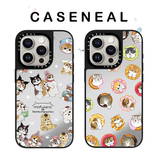 CASENEAL Sweet Donut Cat Vỏ Điện Thoại Gương Chất Lượng Cao Thích Hợp Cho iPhone 17ProMax 17pro 17 air 16promax 16 15promax 15 14promax 13 13promax Ốp Lưng Cứng Chống Rơi Thời Trang