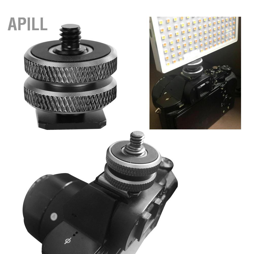 apill 3/8 đến 1/4 Vít gắn micro có độ bền cao cho phụ kiện máy ảnh Flash Hot Shoe