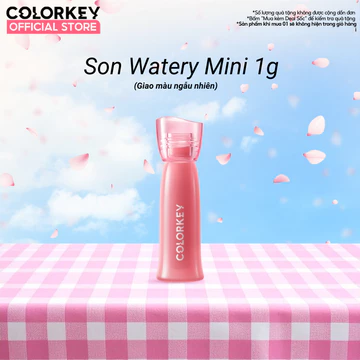 [có hỏa tốc] Son Mini Watery Tint COLORKEY Son Lì Không Dính Cốc, Không Trôi 1g