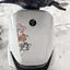 Mèo Và Chuột Dễ Thương Xe Dán Cửa Xe Ô Tô Trang Trí Cửa Sổ Dán Xe Điện Độc Đáo Sáng Tạo Hoạt Hình Chống Trầy Xước Chặn Miếng Dán 26.3.26