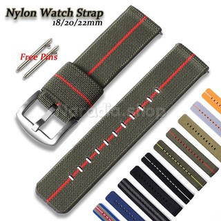 18 / 20 / 22mm Nato Nylon Dây Đeo Đồng Hồ Thể Thao Phát Hành Nhanh Dây Đeo Đồng Hồ Vải Mềm Cho Nam Nữ Vòng Tay Thay Thế