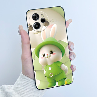 Dành Cho Blackview Shark 8 Ốp Lưng Osmo Tiger 12 Ốp Lưng Sang Trọng Dễ Thương Tình Yêu Thỏ Ngộ nghĩnh Màu Đen TPU Mềm Silicon Bảo Vệ Điện Thoại