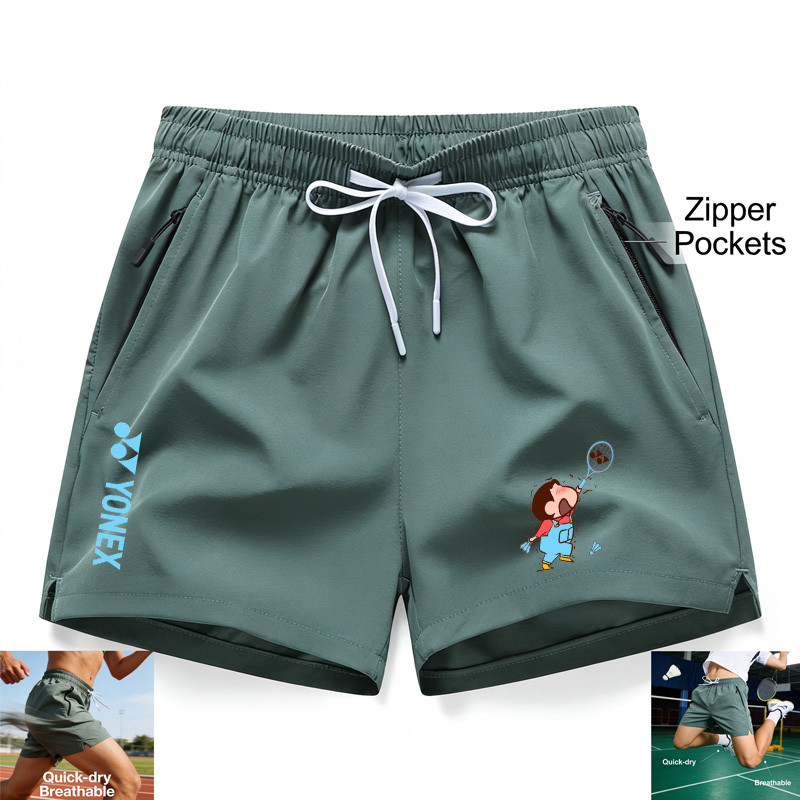 Quần short Yonex dáng rộng dành cho nam và nữ, phù hợp chơi cầu lông, đi xe đạp và tập thể dục