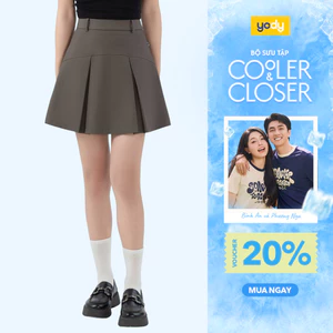 Chân váy nữ Yody váy ngắn xếp ly trẻ trung năng động cá tính CVN7036