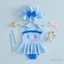 3m-4y Bé Gái Tankini Đồ Bơi Và Mũ Bơi Xù Viền Nơ Sọc In Hình Đồ Bơi Không Tay Cho Bé Tập Đi Bộ Đồ Tắm