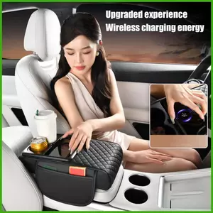 Phần còn lại cánh tay cho ô tô Bảng điều khiển trung tâm ô tô tiện dụng Tay vịn nâng cao bảo vệ Bộ mở rộng không dây đa chức năng wipqsvn