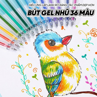 Bút Highlight Nhiều Màu Xinh Xắn - Bộ 12/24/36/48 Màu Viết Bullet Journal Chữ Đẹp, Vẽ Tranh, Quà Tặng Học Sinh