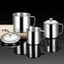 Cốc Inox MONOSTYLE, Thiết Kế Tay Cầm Có Nắp Cốc Cà Phê, Cốc Nước Inox 304 200-1600ML Sử Dụng Di Động