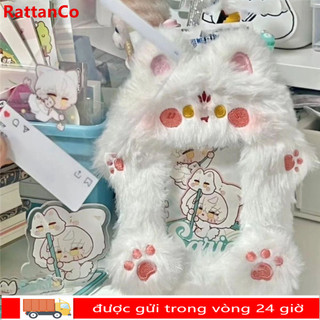 RATTANCO Photocard, Photocard sang trọng hoạt hình dễ thương, Túi đựng thẻ sinh viên Móc khóa Hình ảnh thần tượng Vỏ bảo vệ hình ngôi sao Hộp đựng thẻ ảnh