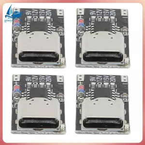 4 Mô-đun bảng kích hoạt USB-C PD PD PD / QC Board Sạc nhanh USB Type-C sang 12V Mô-đun tăng cường giao hàng