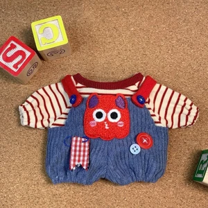 Quần áo trẻ em 20cm Quần yếm quái vật nhỏ Búp bê Cotton Bộ đồ đẩy dễ thương Chỉ quần áo