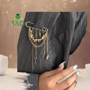 Trâm Cài Hình Trái Tim Đính Cườm - Điều Chỉnh Kích Cỡ, An Toàn Cho Quần Áo