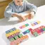 Đồ chơi học tập sớm bằng gỗ Montessori dành cho trẻ em Chữ cái Hình dạng màu sắc Nhận thức động vật Câu đố giáo dục mầm non [mới]