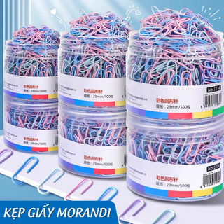 Ghim Kẹp Giấy Mini Kim Loại Morandi 320 Cái – Kẹp Giấy Văn Phòng, Phụ Kiện Học Sinh Tiện Lợi