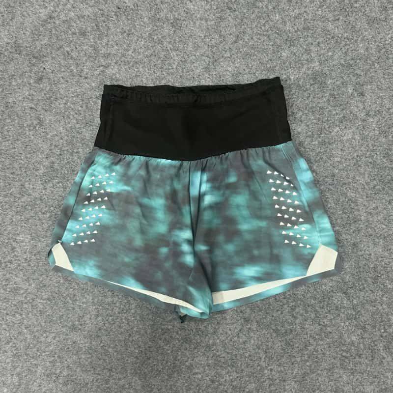 [Popular] Storage Waist Bag Three-Inch Printed Running Shorts Long-Distance Running Men and Women Large Capacity Stretch Reflective Motion Quick-Drying Track Pants A8V9