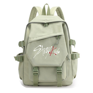Stray Kids Kết Hợp Phong Cách Mới Hàng Hóa Cùng Phong Cách Ba Lô Ba Lô Dung Tích Lớn Học Tập Phiên Bản Hàn Quốc Học Sinh Nam Nữ