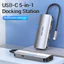Vention Dock Chuyển Đổi Type-C 5in1 Sang HDMI & 3 Cổng USB 3.0 - Hỗ Trợ Sạc PD Nhanh Kim Loại Nguyên Khối, Tản Nhiệt Tốt
