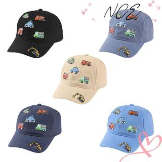 Mũ bóng chày thêu NCE hình ô tô nhỏ hoạt hình, che nắng cho trẻ mới biết đi, phù hợp bé trai và bé gái