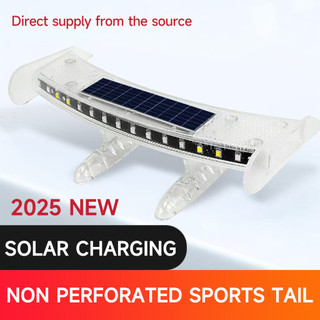 Đa Năng Mini Năng Lượng Mặt Trời Xe Phía Sau Cánh Gió Đuôi Đèn LED Nhấp Nháy Cảnh Báo Cánh Chống Thấm Nước Với Cảm Biến Thông Minh Sửa Đổi Phụ Kiện
