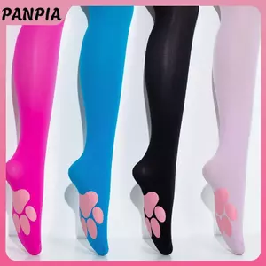 PNPIA- Chân Dễ Thương Đùi Vớ Cao Gothic Bé Gái Mèo Con Paw Pad Trên Đầu Gối Vớ Nữ Chắc Chắn Dài Boot Tất Cosplay Trang Phục