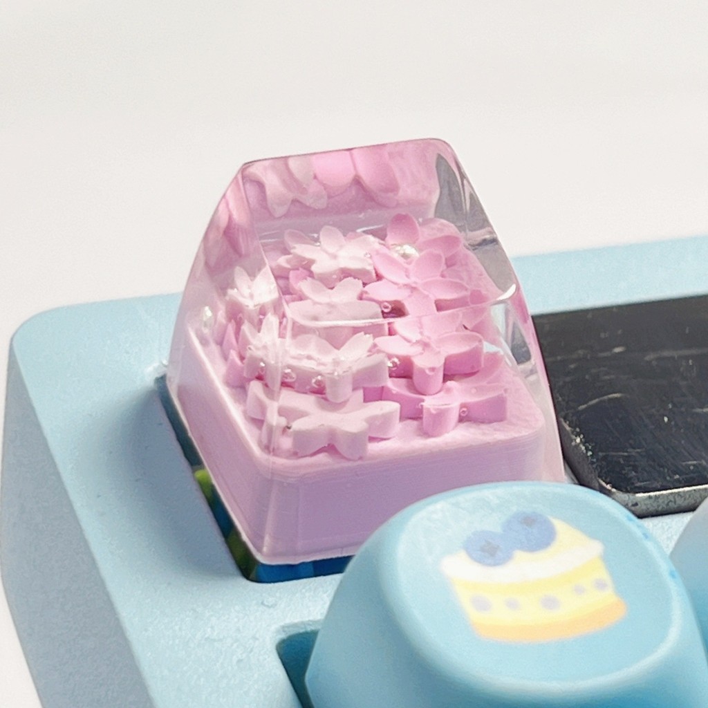 Keycap Resin Hoa Anh Đào Pastel | KCAP - World of Keycaps