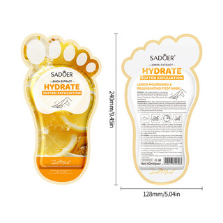 SADOER Lemon Nuôi Dưỡng Trẻ Hóa Chân 40ml Thu Đông Dưỡng Ẩm Chân Mặt nạ Chăm Sóc Da Sản Phẩm
