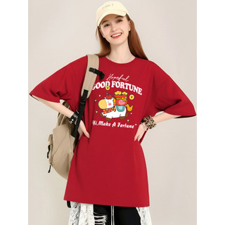 HIIXIIVI [2026 CNY Tết Nguyên Đán] Áo thun ngắn tay Oversize Unisex Áo thun cỡ lớn dành cho nữ Tees Ngựa OOTDS độc đáo