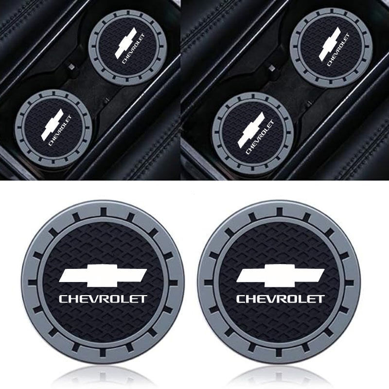 2 Gói Giá Đỡ Cốc Ô Tô Đế Lót Nước Cho Xe Chevrolet Cruze Captiva Lacetti Aveo Trax optra aveo nabira colorado Trailblazer spin, Silicon Chống Trơn Trượt, Phụ Kiện Nội Thất Ô Tô Coaster