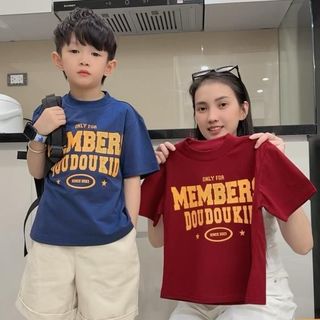 [DOU DOU KID] " TRI ÂN MEMBER " AP65 MEMBER Áo Phông Trẻ Em Chất Vải Hữu Cơ 14-48kg,Mềm Mịn