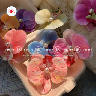 [Bán Sỉ] Set 10/20 Đầu Hoa Lan Hồ Điệp Trang Trí Tháp Bánh, Hộp Quà – Phụ Kiện Decor Hàn Quốc ANGIHOME