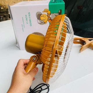 Quạt Vàng đường kính 30cm quay 180 độ điện 12v và 24v cho xe ô tô