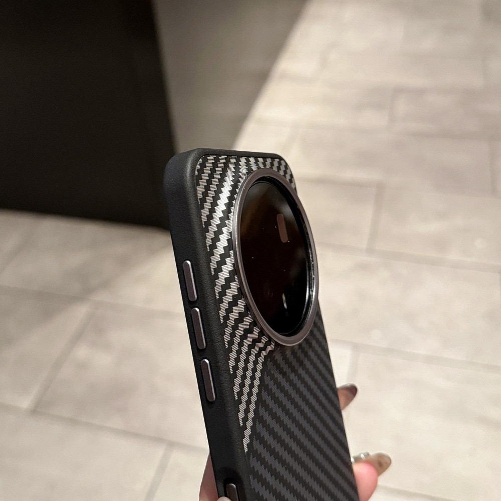 Ốp Điện Thoại Da Nam Châm Họa Tiết Sợi Carbon Sang Trọng N52 Cho Honor Magic 8 Pro Magic 7 Pro / Cảm Ứng Thoải Mái Chống Sốc Honor Cover