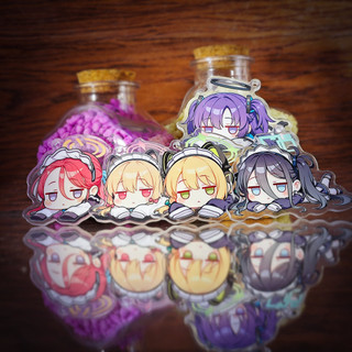 Móc khóa Anime Hanaoka Yuzu Tendou Aris ‌Xanh Lưu Trữ Nam Móc Chìa Khóa Cho Nữ Hoạt Hình Kawaii Hình Acrylic Móc Khóa Mặt Dây Chuyền Quà Tặng