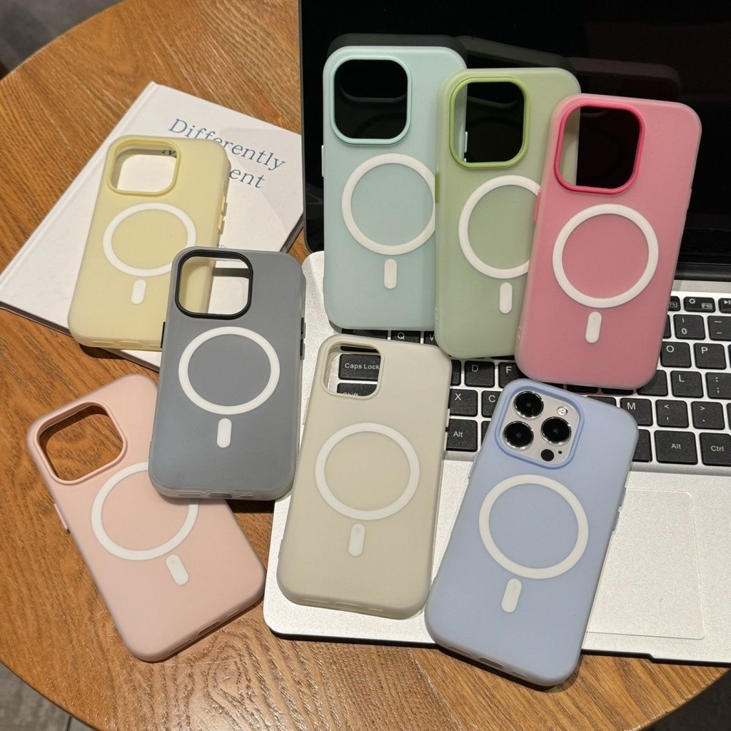 Mới từ hút 2in-1 jelly cho iPhone17 vỏ 16promax đơn giản iPhone15 vỏ trống 14plus/12Bền vữngVỏ