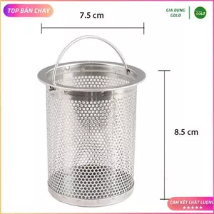 Giỏ lọc cặn rác bồn rửa chén bát bằng inox cao cấp