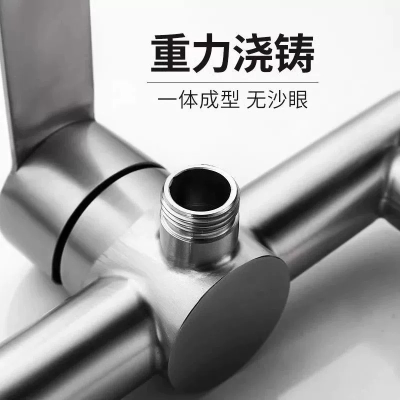 Van trộn sen tắm 304 inox nóng lạnh giấu tường cho phòng tắm