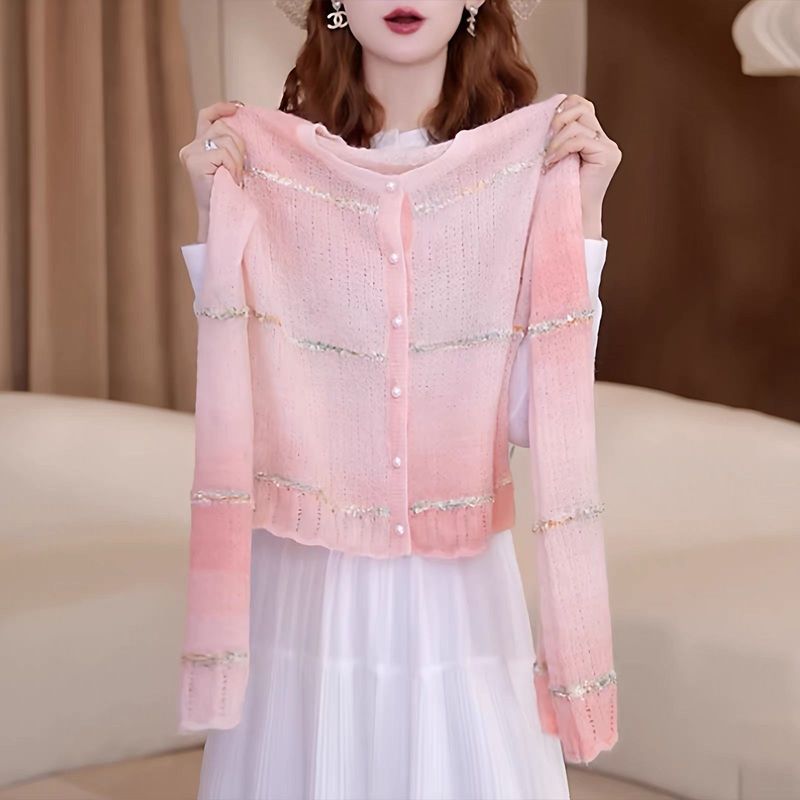Áo len sọc màu sắc đa dạng phong cách mới Hàn Quốc, thời trang nhẹ nhàng cho mùa xuân