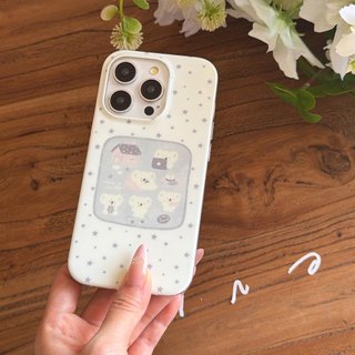 Ốp lưng cứng trong suốt mờ Tương thích với iPhone 13 14 14Pro 14ProMax 15 15Pro 15ProMax 16 16Pro 16ProMax 17 17Pro 17ProMax Star Koala Pattern Case