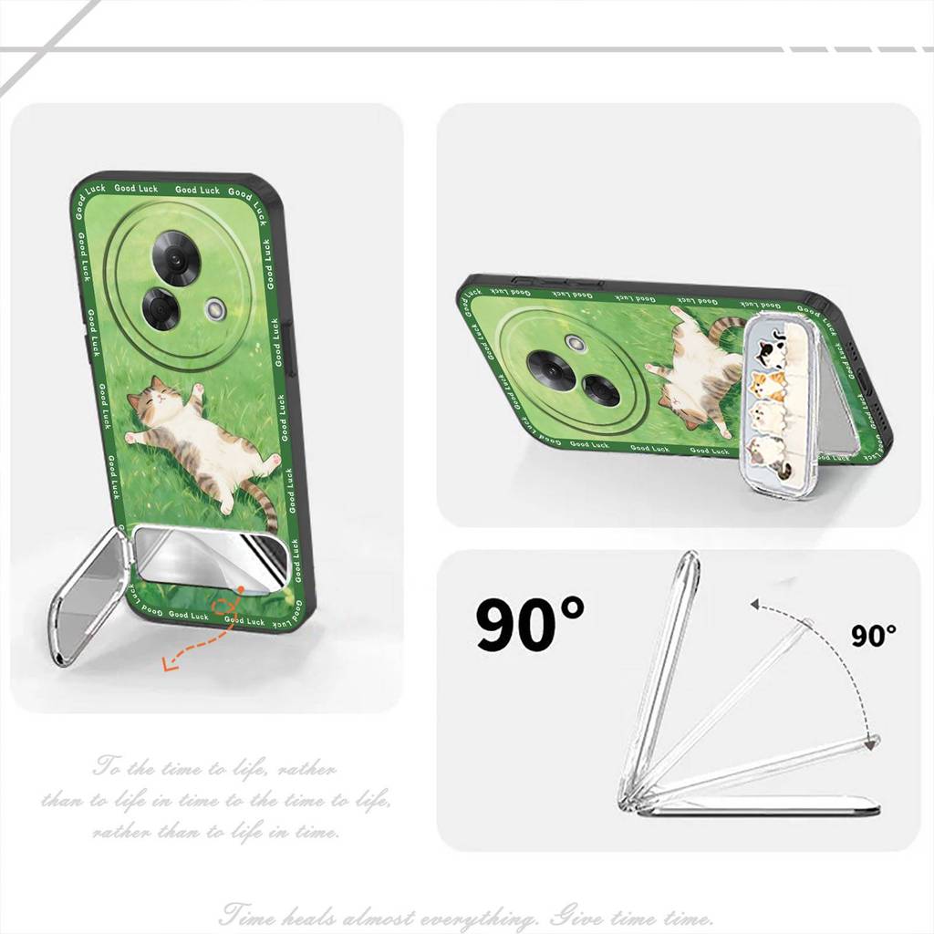 Ba Chiều Chân Đế Ốp lưng Meizu Lucky08 Chống Va Đập Túi Điện Thoại Hoạt Hình Sang Trọng Mềm Giá Đỡ Điện Thoại Thiết Kế Thời Trang Bền Chống Bụi Ốp Lưng Bọc Toàn Bộ TPU Dễ Thương