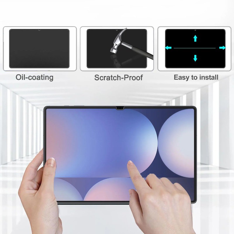1-2 Chiếc Kính Bảo Vệ Màn Hình Cho Samsung Galaxy Tab S11 S10 S9 S8 FE + Lite Ultra Máy Tính Bảng Kính Cường Lực Cho Galaxy Tab S7 FE S6 Lite S5e S10 + S9 + S8 + S7 + HD Phim Trong Suốt