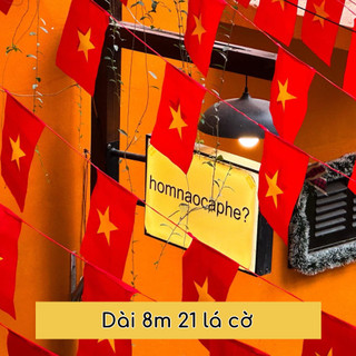[HỎA TỐC HCM] Set trang trí Việt Nam tỏa sáng, set decor hoa cúc họa mi, cờ dây, chữ gỗ 30/4, 2/9, phụ kiện trang trí