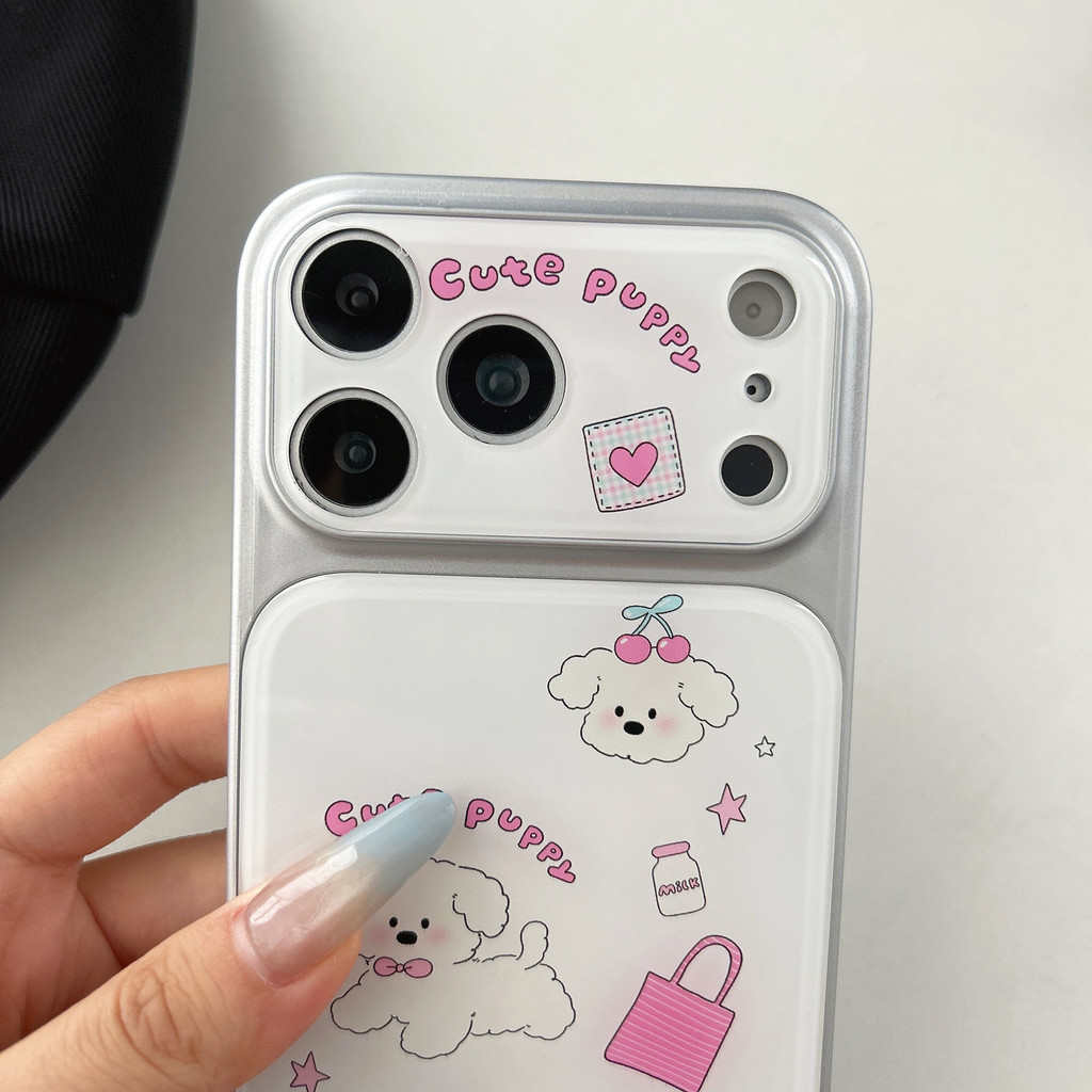 Ốp lưng iPhone họa tiết chú chó con mua sắm phù hợp cho iPhone 17 Pro Max, 17, 16 và 15