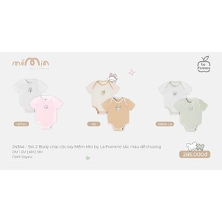 La pomme T4 BST set 2 body chip mềm mịn cho bé