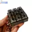 CMINYP 4 phím Bàn phím cơ Máy kiểm tra trục LED Keycap Switch Sampler Đồ chơi chìa khóa Giảm căng thẳng cho game thủ Văn phòng tại nhà Móc khóa di động rỗng