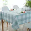 XYLJJ14 Nhựa PVC Chống Thấm Nước Chống Dầu Khăn Trải Bàn 60 * 60 Vuông Không Rửa Viền Viền Viền Viền Khăn Trải Bàn Kẻ Sọc Hộ Gia Đình Bắc Âu