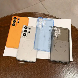 Ốp lưng TPU siêu mỏng, có thể biến đổi tức thì thích hợp cho Samsung S26 S25 S24 Ultra, chống rơi, trong suốt, màu trơn bảo vệ cho S24 + / 25FE HuanCai