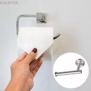 KIKIN Nhà Vệ Sinh Đương Đại Cuộn Giá Đỡ Thép Không Gỉ Chống Rỉ Dán Tường Phần Cứng Phù Hợp Với Cuộn Khăn Giấy Lớn Cho Phòng Tắm